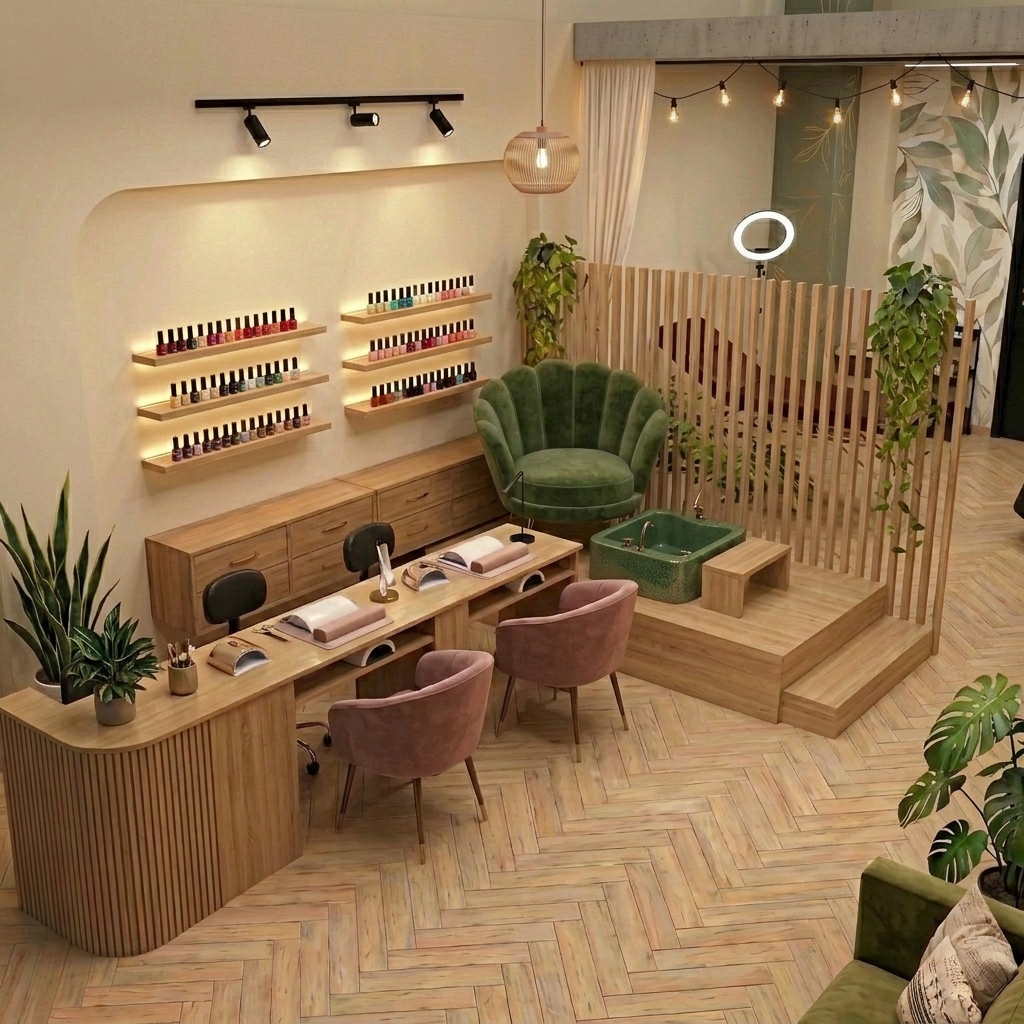 Nail Art Station Wall